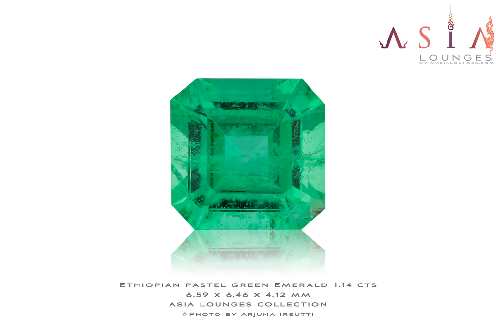 Ethiopian Pastel Green Emerald 1.14 cts - Asia Lounges