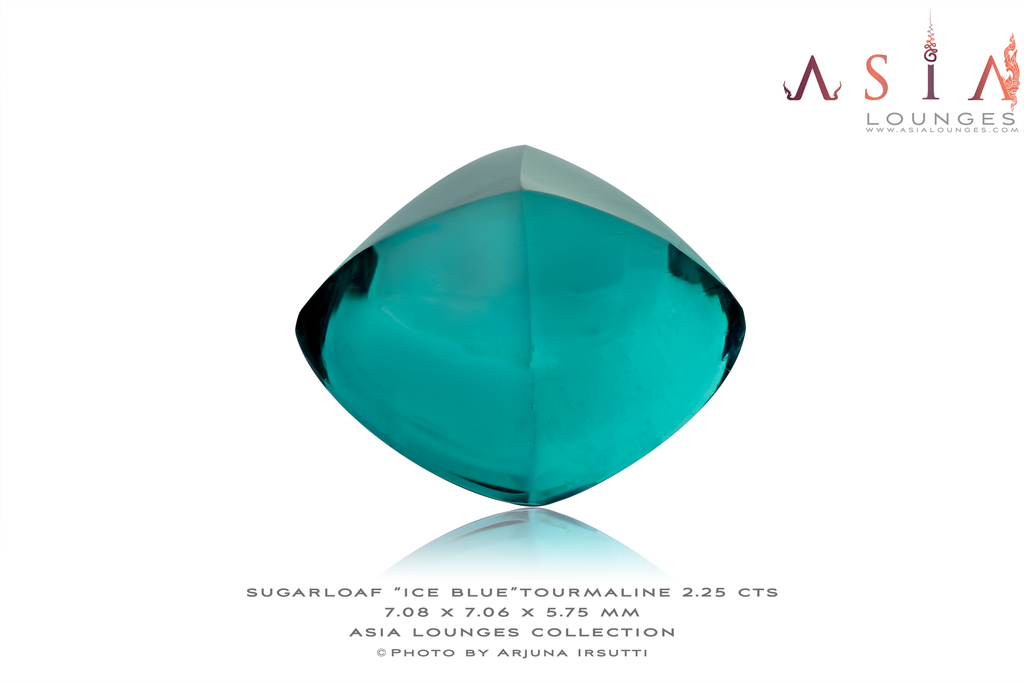 Nigerian Sugar loaf Ice Blue Tourmaline 2.25 cts - Asia Lounges