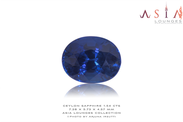 Heated Blue Ceylon Sapphire 1.54 cts (b) - Asia Lounges