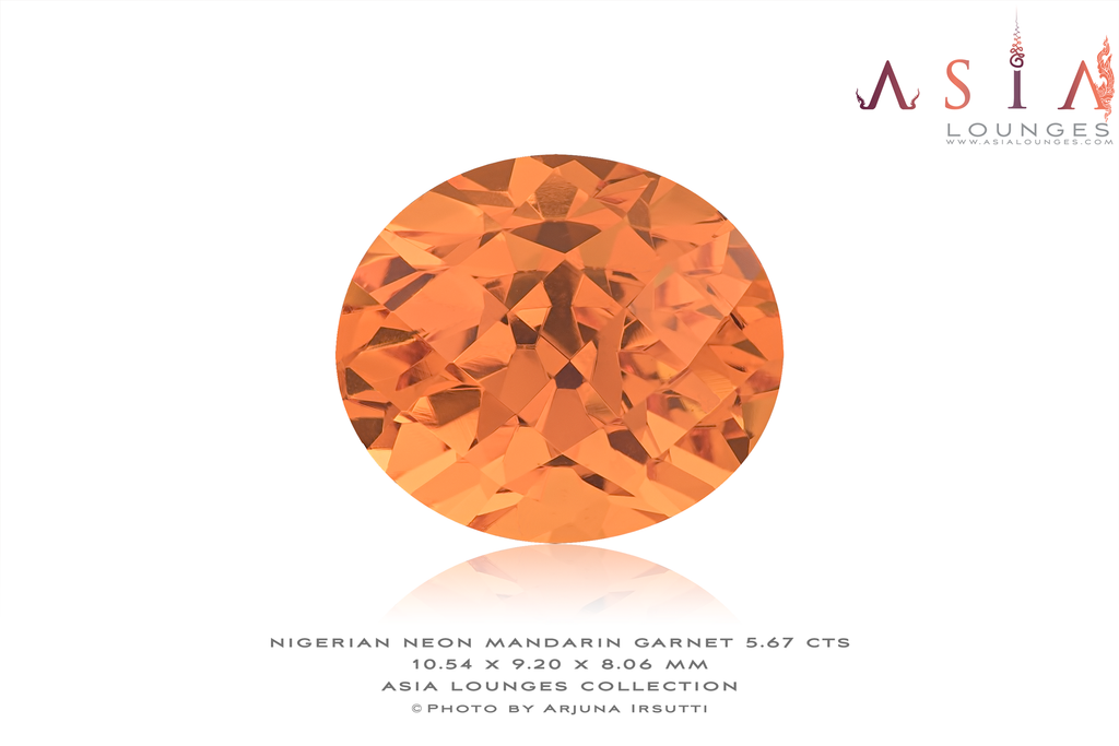 Nigerian "Fanta" Mandarin Garnet 5.67 cts - Asia Lounges