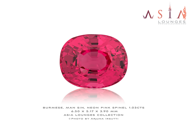 Burmese, Man Sin, Neon Pink Spinel 1.03 cts - Asia Lounges