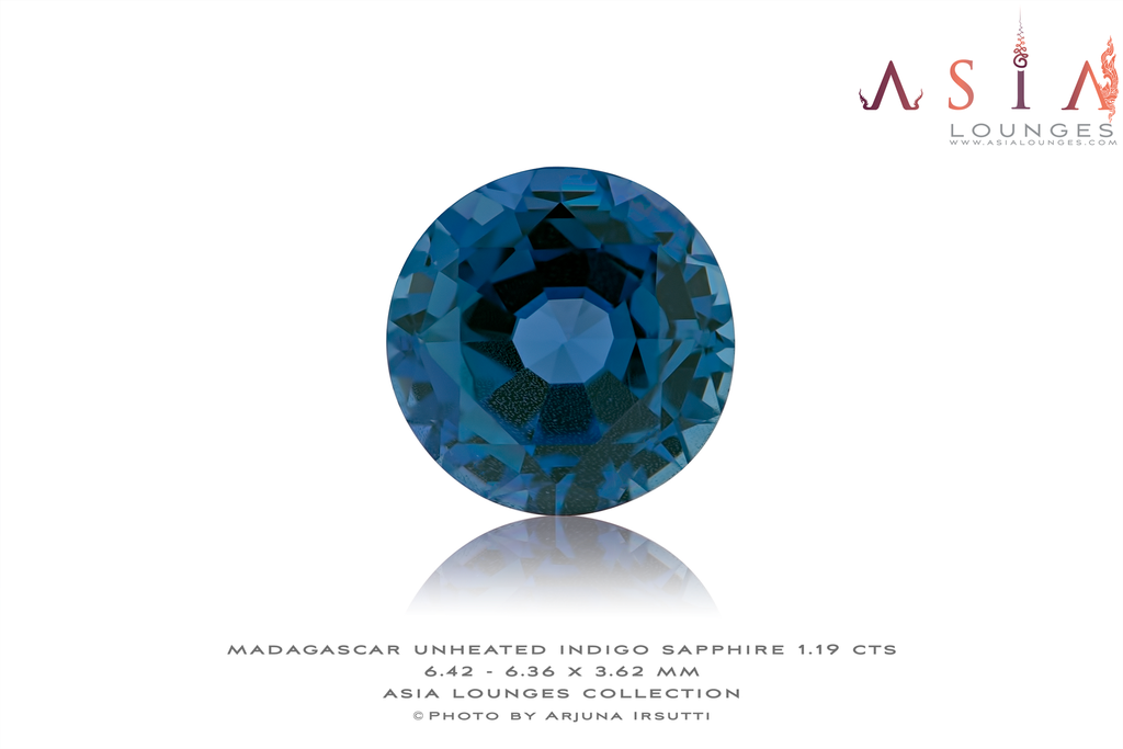 Unheated Indigo Madagascar Sapphire 1.19 cts - Asia Lounges