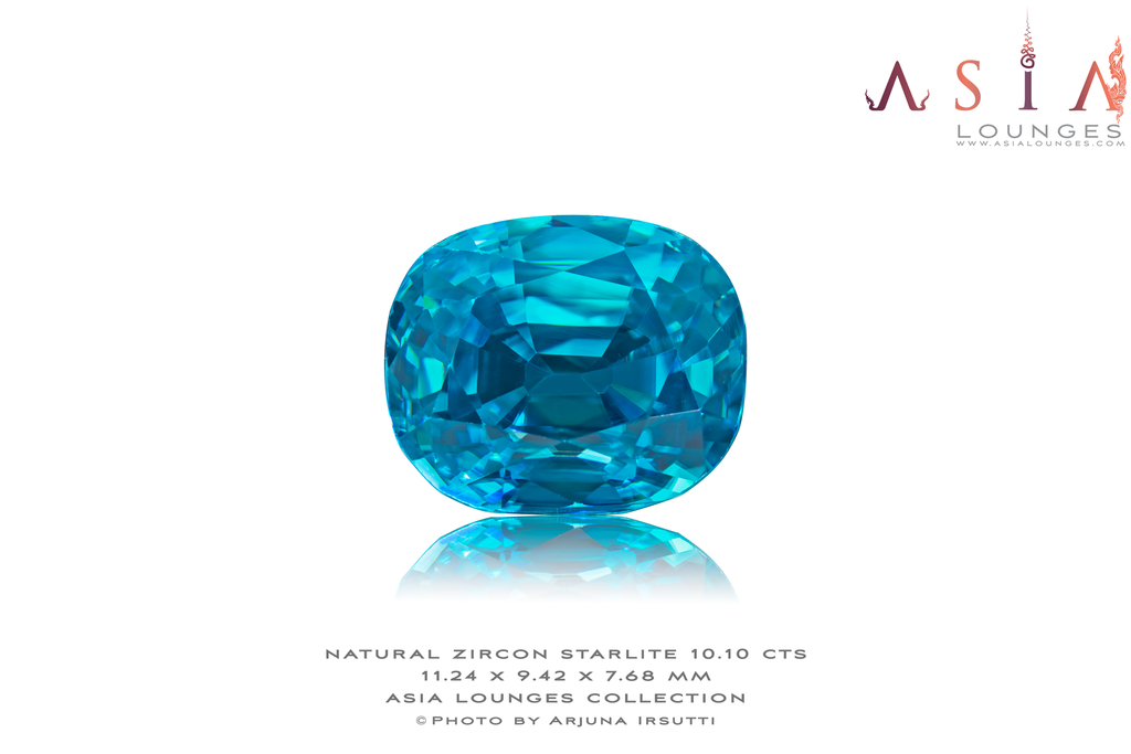 Starlite Blue Zircon 10.10 cts - Asia Lounges