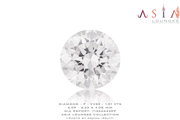 Diamond F-VVS2 GIA Certified 1.01 cts - Asia Lounges