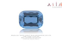 Brazilian "Santa Maria" Blue Aquamarine 4.54 cts