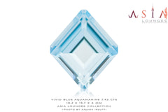 Vivid Blue Aquamarine in shield shape 7.42 cts