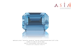 Brazilian "Santa Maria" Blue Aquamarine 0.77 cts