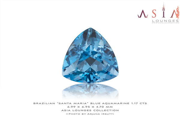 Brazilian "Santa Maria" Blue Aquamarine 1.17 cts - Asia Lounges
