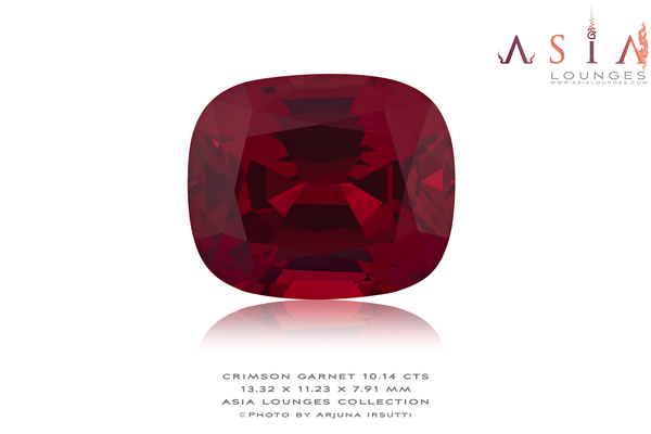 Flawless Tanzanian Crimson Red Garnet 10.14 cts - Asia Lounges