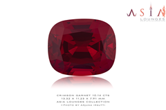 Flawless Tanzanian Crimson Red Garnet 10.14 cts
