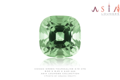 Lovely Pistachio Green Congo Tourmaline 3.10 cts