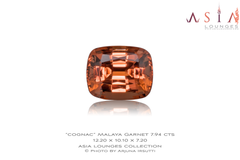 Tanzanian "Cognac"Malaya Garnet 7.94 cts