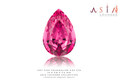 Stunning Hot Pink 5.52 cts Pear Shaped Nigerian Tourmaline