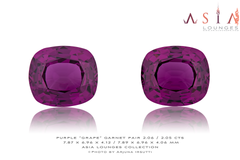 Mozambique, Purple "Grape" Garnet Pair 2.06 / 2.05 cts