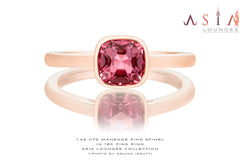 Delicate 1.46 cts Mahenge Spinel in 18k Pink Gold