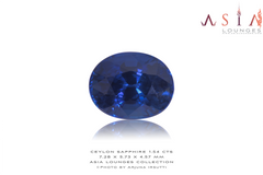 Heated Blue Ceylon Sapphire 1.54 cts (b)