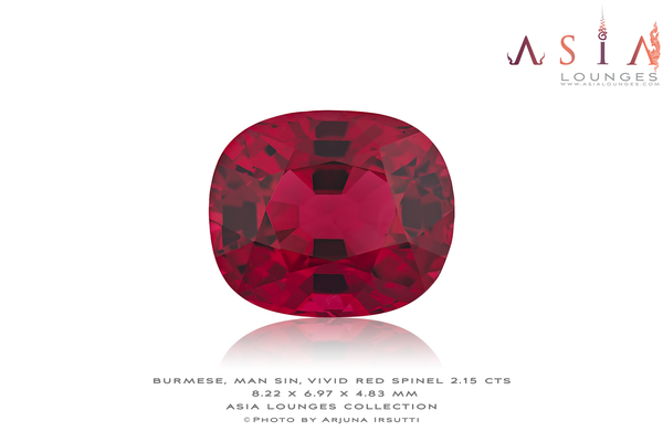 Burmese, Natural, Man Sin Vivid Red Spinel 2.15 cts - Asia Lounges