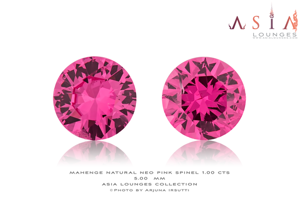 Tanzanian, Mahenge, Neon Pink Spinel Pair 1.00 cts - Asia Lounges