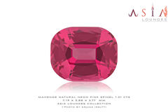 Tanzanian, Mahenge, Natural Vivid Neon Pink Spinel 1.31 cts