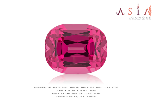 Tanzanian, Natural, Vivid Neon Pink Mahenge Spinel 2.54 cts - Asia Lounges