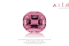 Californian Peach Pink Tourmaline 1.50 cts