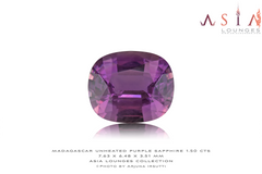 Unheated Pinkish Purple Madagascar Sapphire 1.50 cts