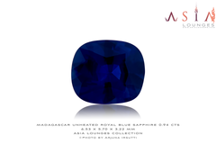 Unheated Madagascar Royal Blue Sapphire 0.94 cts