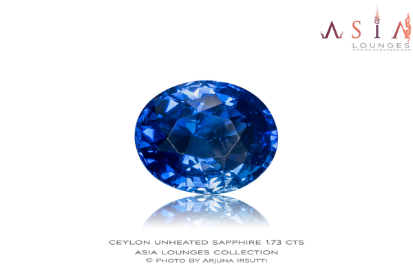 Natural Unheated Blue Ceylon Sapphire 1.73 cts - Asia Lounges