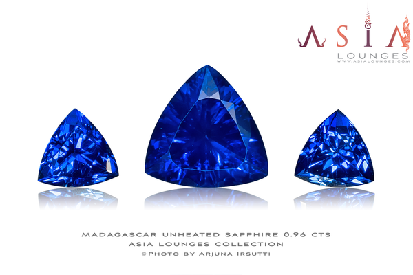 Unheated Madagascar Blue Sapphires 0.96 cts - Asia Lounges