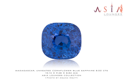 Madagascar Unheated Cornflower Blue Sapphire 8.00 cts