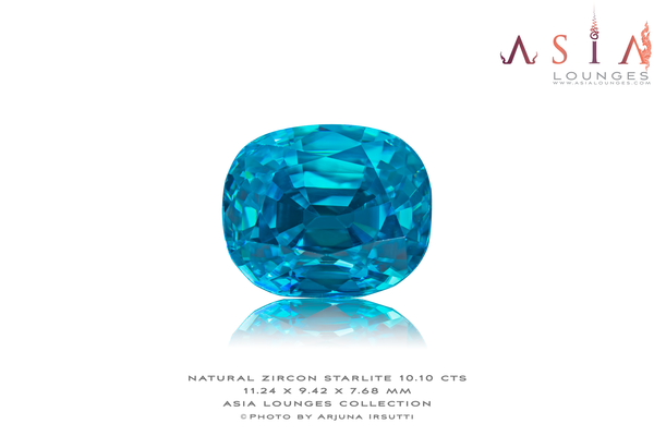 Starlite Blue Zircon 10.10 cts - Asia Lounges