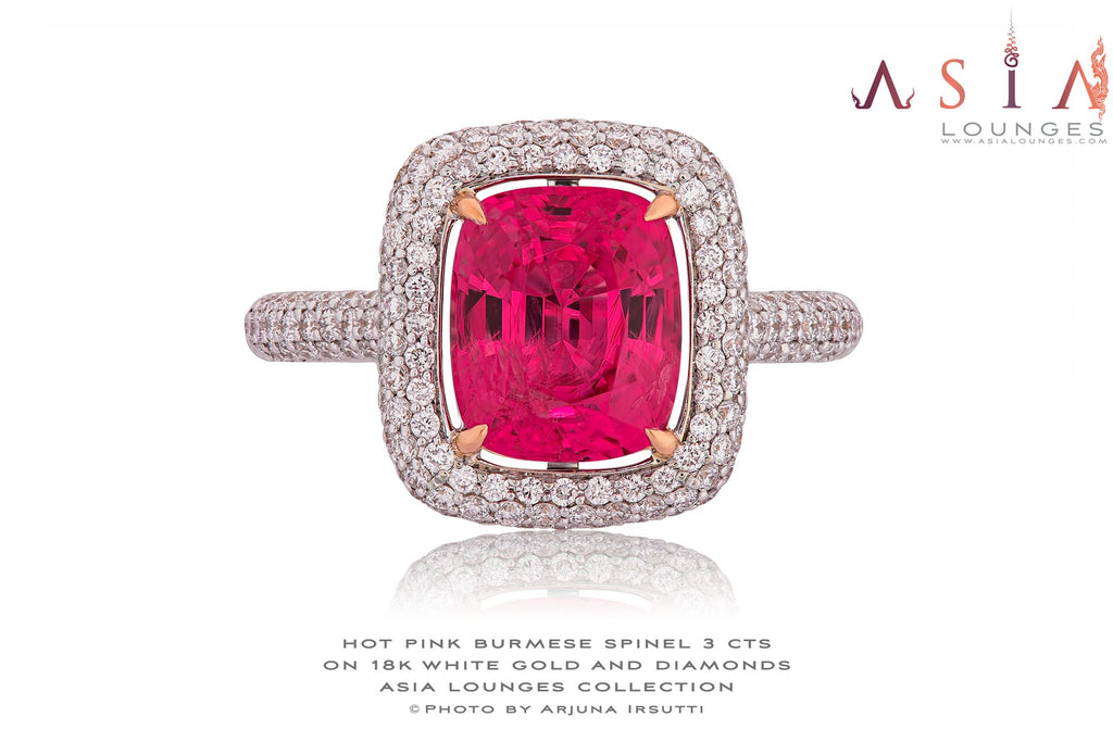 Delicious Burmese Hot Pink Spinel Ring